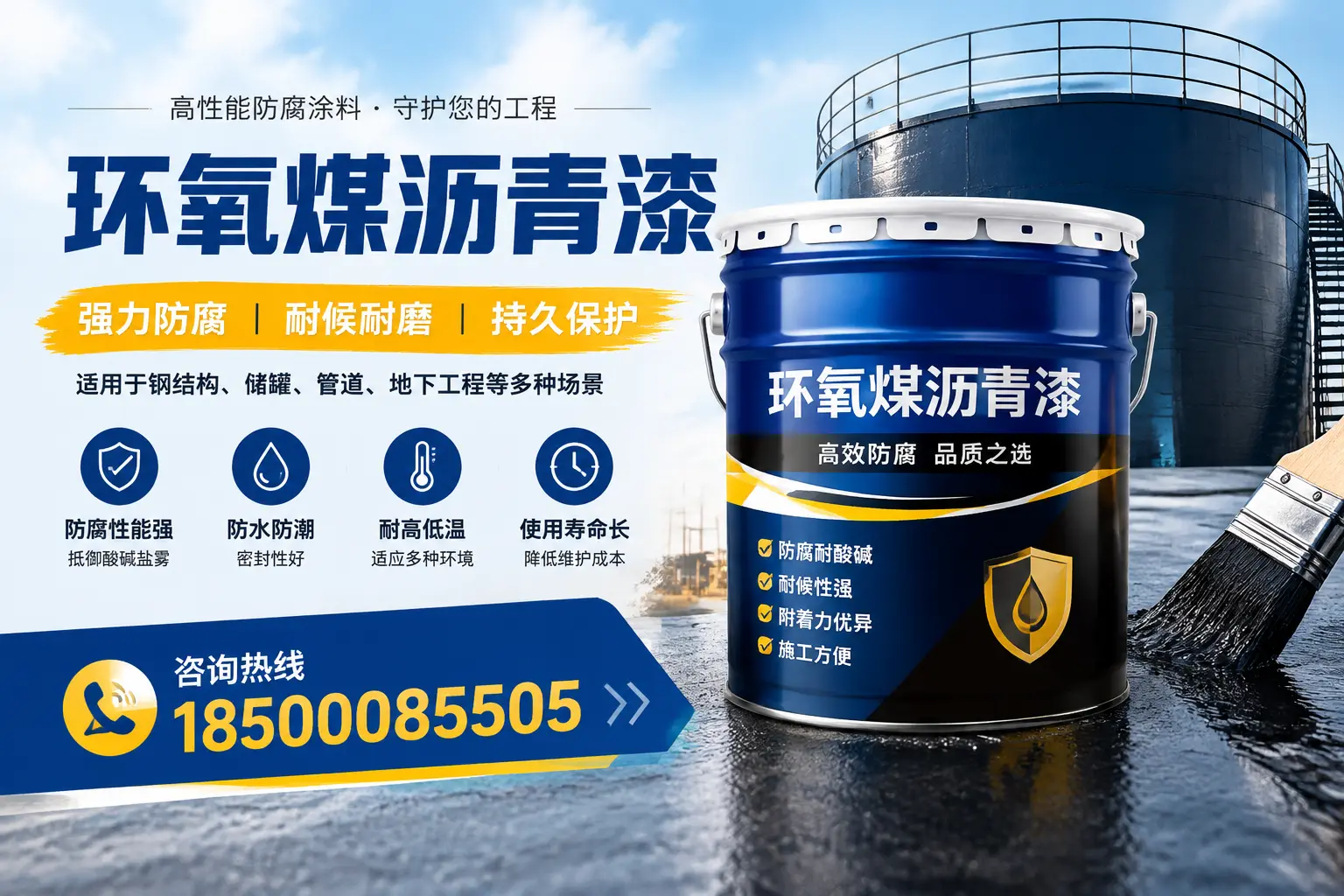 环氧煤沥青漆在工业中的应用,萧县企业的选择